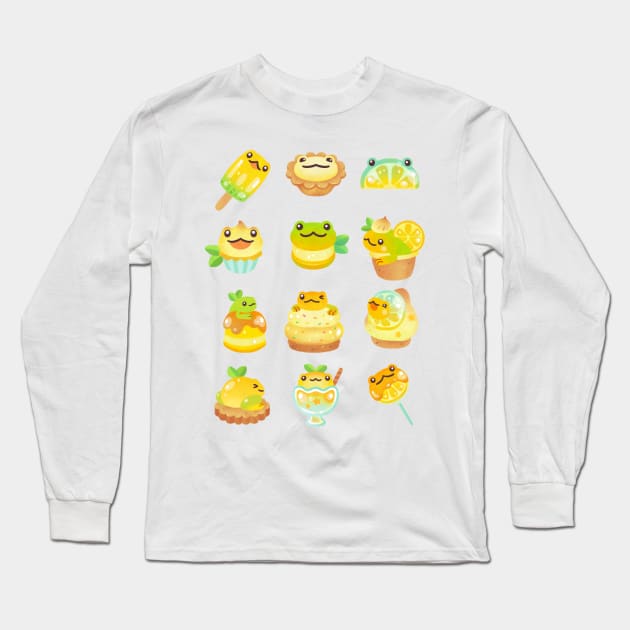 Sweet Lemon frog Long Sleeve T-Shirt by pikaole